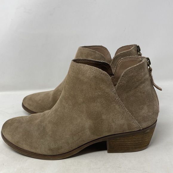 Michael by Michael Shannon Nadya Notch Suede Zippered Ankle Boots - Picture 4 of 8
